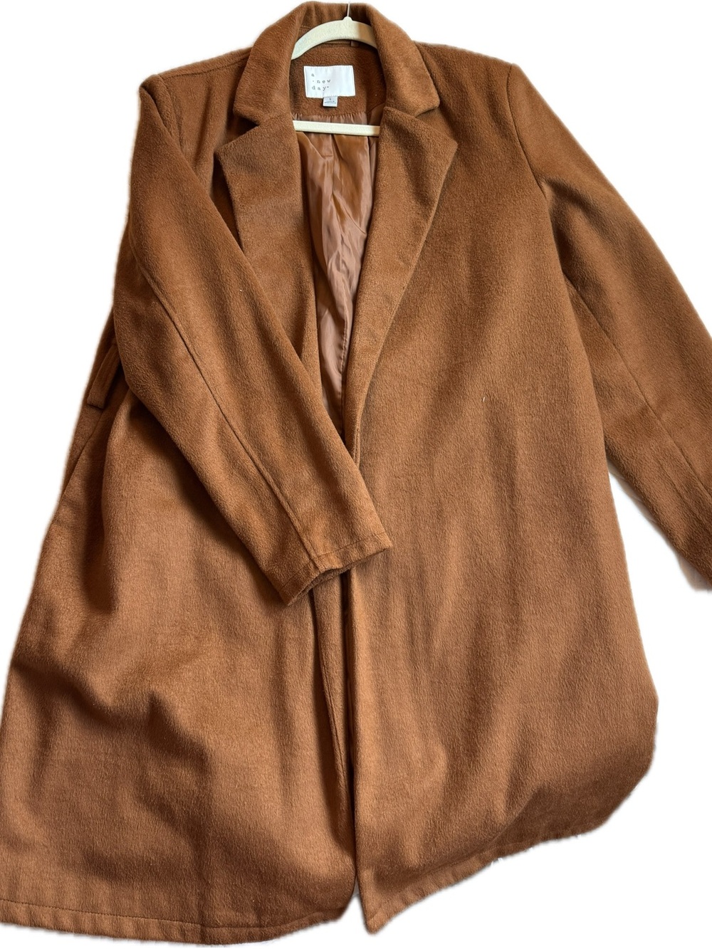 a new day Camel Trench Coat in Warm Brown